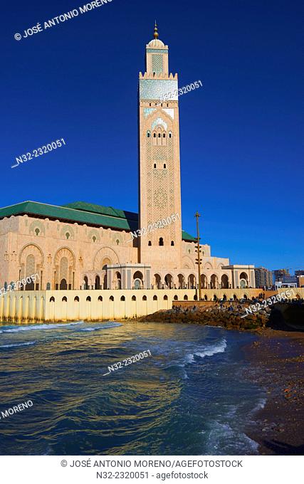 Casablanca, Hassan II Mosque, Morocco, North Africa, Maghreb, Atlantic Coast