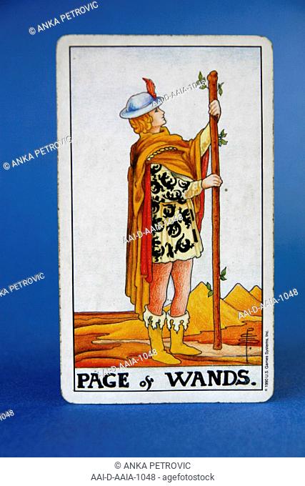 Tarot Cards, Page of Wands