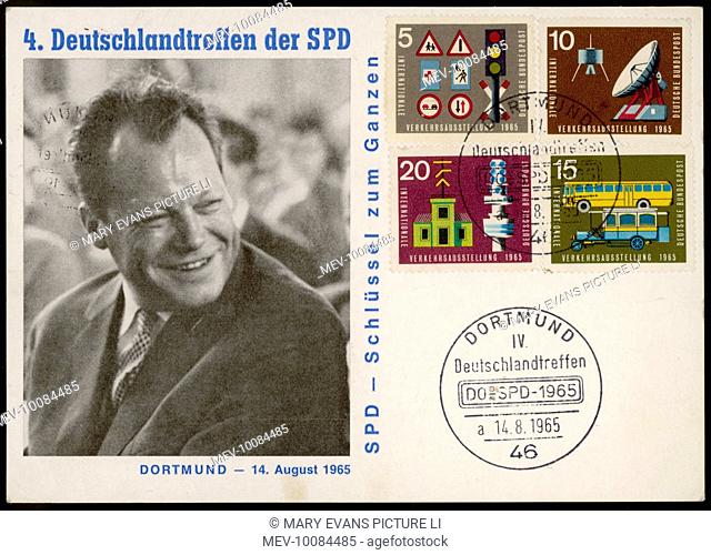 WILLY BRANDT German socialist statesman, leader of Social Democrats, mayor of Berlin, federal chancellor 1969-74, Nobel Peace Prize 1971