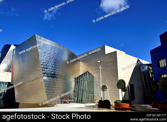 Guggenheim museum, Bilbao, Biscay, Basque Country, Euskadi, Spain, Europe