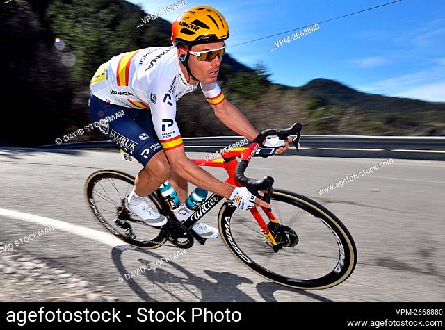Spanish Luis Leon Sanchez of Astana-Premier Tech pictured in action during the seventh stage of 79th edition of the Paris-Nice cycling race, 166