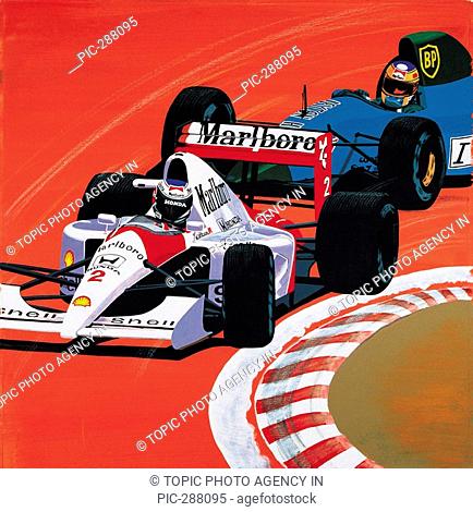 Illustration, Racing Car