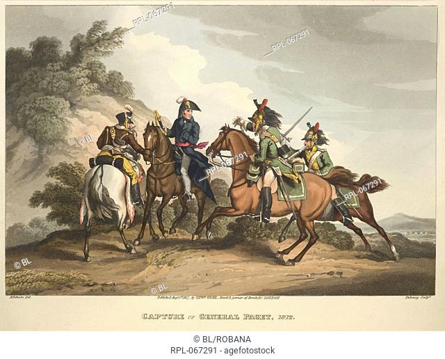 The capture of Lieutenant-General Paget by a party of French cavalry. This event took place subsequent to the temporary retreat of the Duke of Wellington's army...