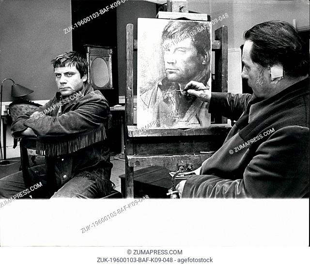 Jan. 09, 1972 - Oliver Reed - By Annigoni: The face of Oliver Reed, actor relative of Sir Carol Reed, is known to millions