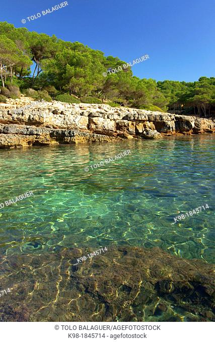 Sa Barca Trencada Parque natural de Mondragó  Santanyi  Migjorn Mallorca Illes Balears España