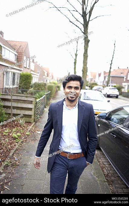 Indian business man in Leeuwarden, Friesland, Netherlands, Europe