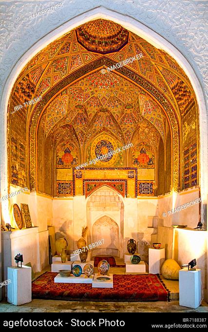 Chanaka Nadir Devan Begi once accommodation for wandering dervishes, Bukhara, the Holy City, Uzbekistan, Uzbekistan, Asia