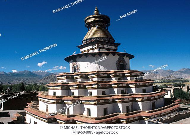 Largest stupa in Tibet. Gyantse Kumbum