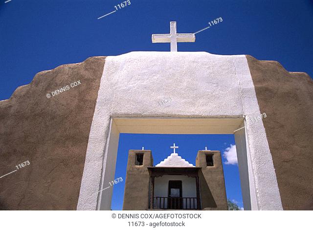 San Geronimo Chapel. Taos Pueblo. Taos. New Mexico. USA
