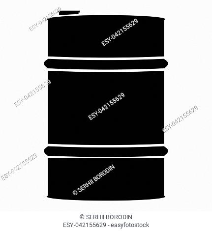 Oil baller icon black color vector illustration flat style simple image