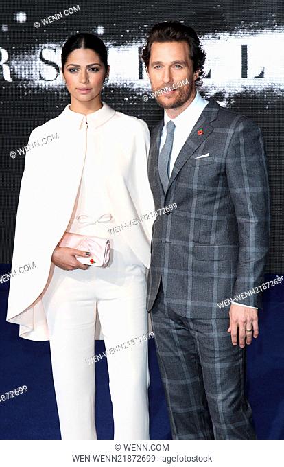 UK Premiere of 'Interstellar' held at the Odeon Cinema Leicester Square - Arrivals Featuring: Camila Alves, Matthew McConaughey Where: London