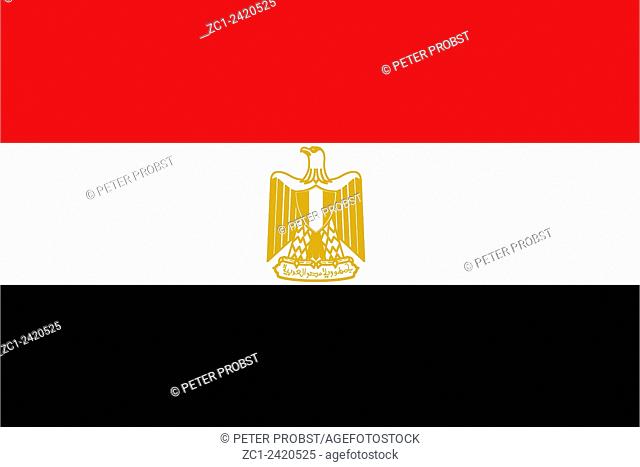 Flag of the Arab Republic of Egypt - Caution: For the editorial use only. Not for advertising or other commercial use!