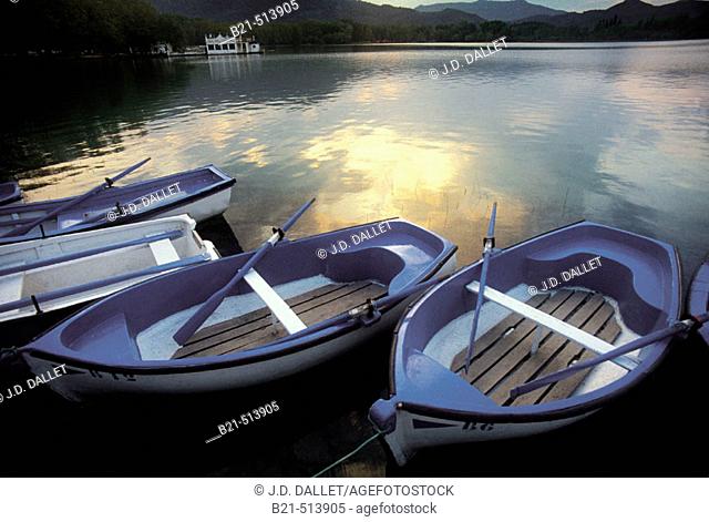 Banyoles lake. Girona province, Catalonia, Spain