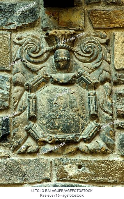 Coat of arms, Isaba. Navarra, Spain