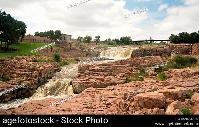 The Big Sioux River flows over rocks in South Dakota