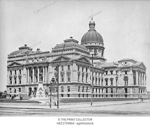 'State Capitol, Indianapolis, Indiana', c1897. Creator: Unknown