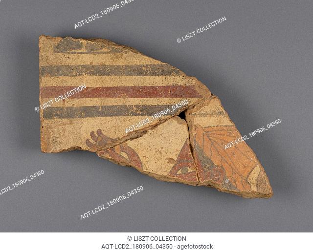Fragmentary Painted Wall Panel; Caere, Etruria; about 530 - 520 B.C; Terracotta; 19.9 × 27.5 × 3.1 cm (7 13, 16 × 10 13, 16 × 1 1, 4 in.)