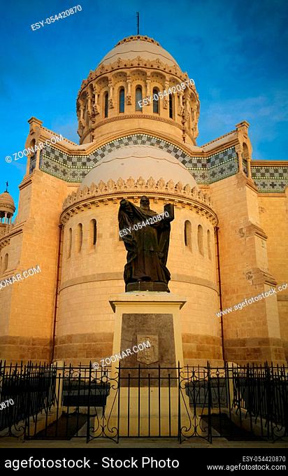 Exterior view to Cathedrale Notre Dame d'Afrique, Algiers, Algeria