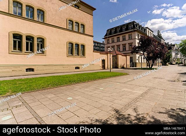 Spa architecture in the state spa Bad Kissingen, Lower Franconia, Franconia, Bavaria, Germany