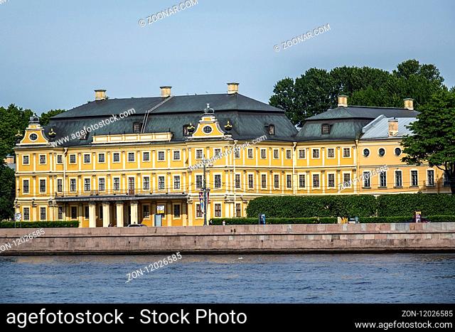 Menshikov Palace On The Neva River St. Petersburg Russia