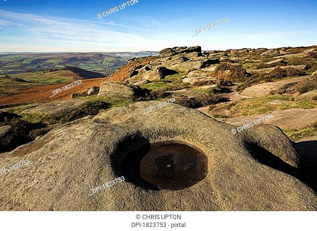 View of Higger Tor, Derbyshire, England, United Kingdom