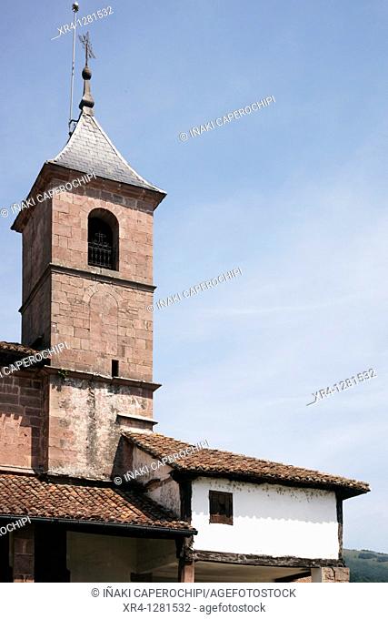 Church of Santa Cruz, Elbete, Baztan Valley, Navarra Nafarroa, Spain España