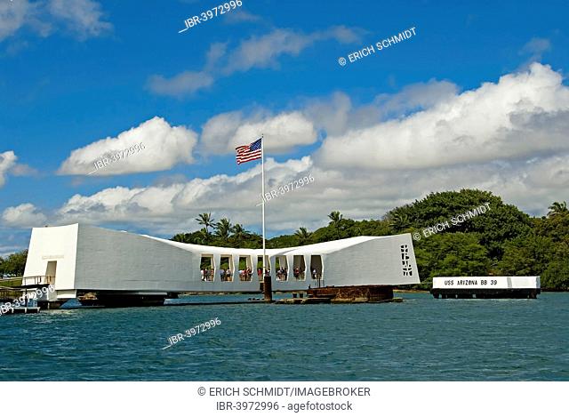 USS Arizona Memorial in Pearl Harbor, Oahu, Hawaii, United States