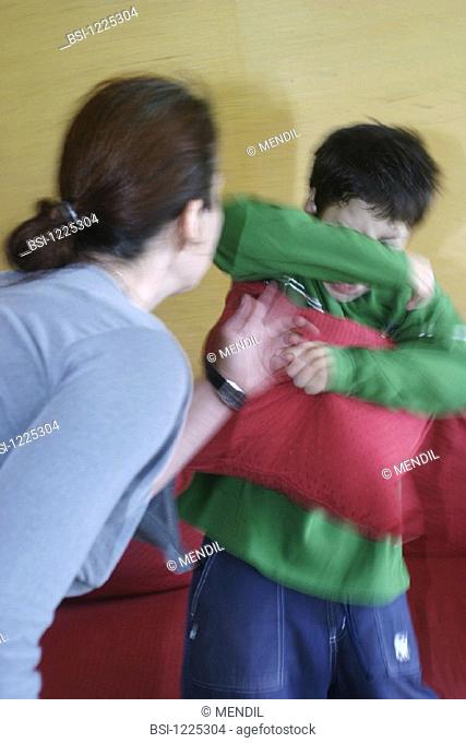 CONFLICT IN A FAMILY<BR>Models.<BR>Family violence. Child abuse