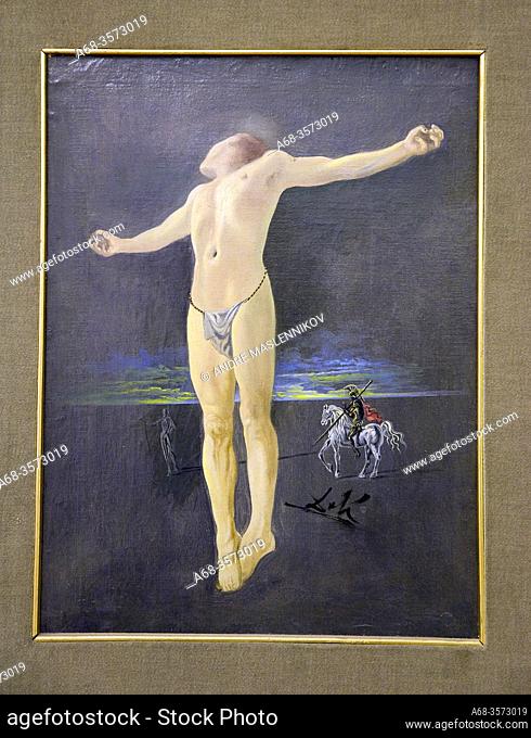 Salvador Dali, crucifixion 1954. Vatican museum in Rome. Photo: André Maslennikov