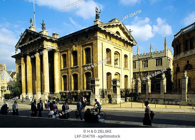 Europe, Great Britain, England, Oxfordshire, Oxford, Clarendon Building and Sheldonian Theatre