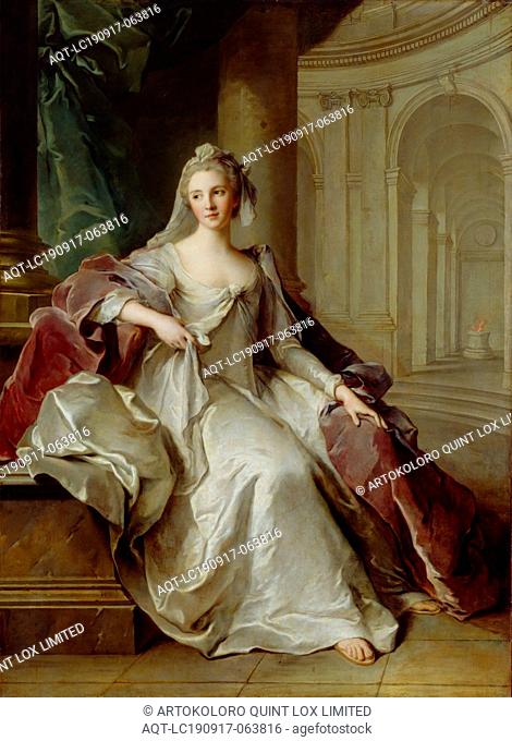 Jean Marc Nattier, French, 1685-1766, Madame Henriette de France as a Vestal Virgin, ca. 1749, oil on canvas, Unframed: 71 × 52 1/2 inches (180
