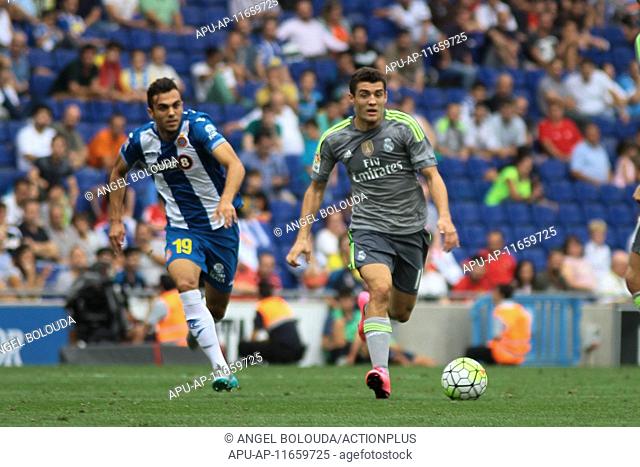 2015 La Liga Football Espanyol v Real Madrid Sep 12th. 12.09.2015. Barcelona, Spain. La Liga. Espanyol versus Real Madrid