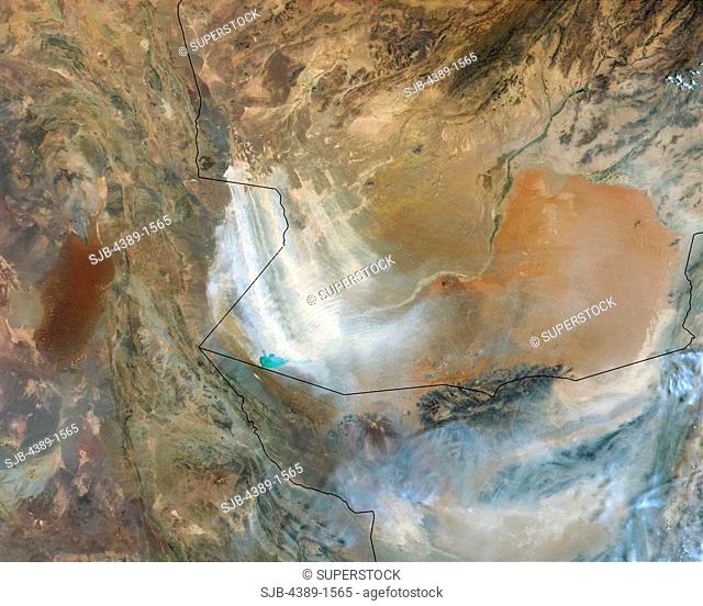 Dust Storm in Southern Afghanistan Seen by MODIS