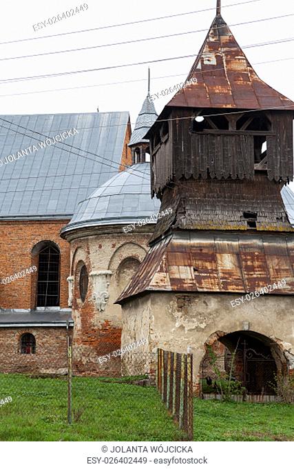 Burned XVII century church of St. Michael the Archangel in Stara Sil - Western Ukraine