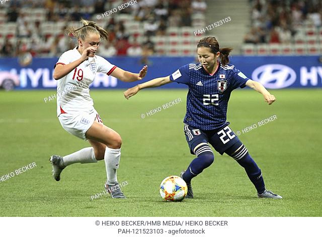 France, Nice, Stade de Nice, 19.06.2019, Football - FIFA Women's World Cup - Japan - England Image: from left Georgia Stanway (England
