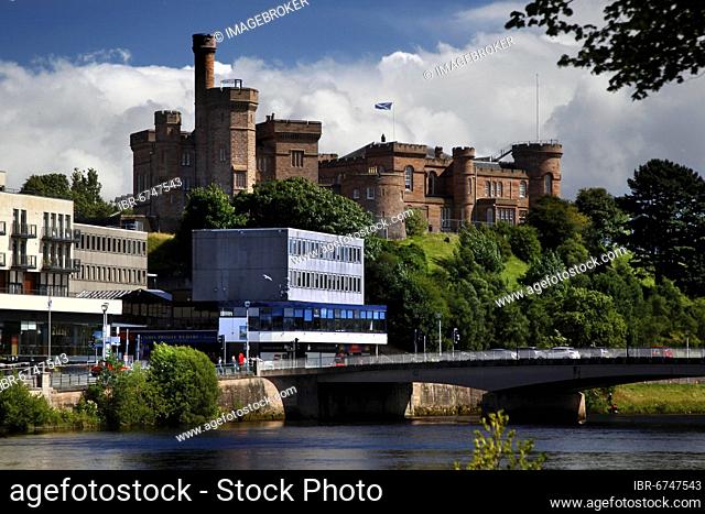 Inverness Castle, Castle, River Neß, Inverness, Highlands, Highland, Scotland, United Kingdom, Europe