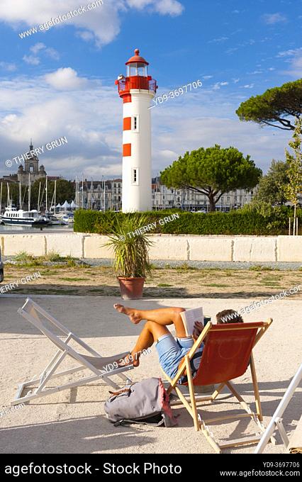 France, Charente-Maritime (17), La Rochelle, le Gabut area, old port wasteland converted in street art, open-air cafe called Guingette La Belle du Gabut with...
