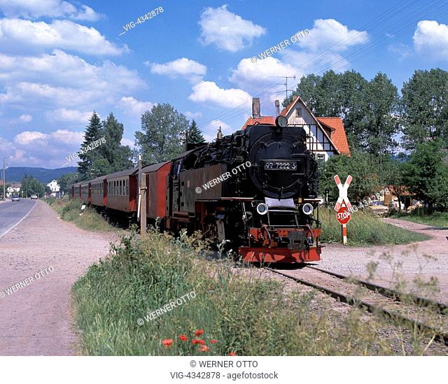 D-Nordhausen, Zorge, Helme, Harzvorland, Thueringen, Eisenbahn, Schmalspurbahn, Harzquerbahn zwischen Nordhausen und Wernigerode