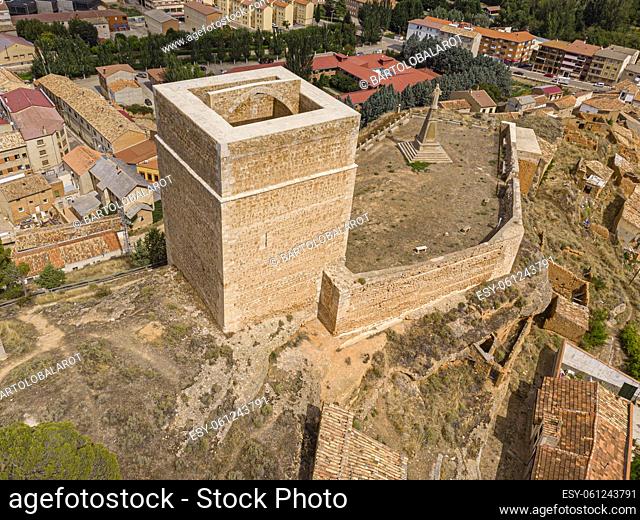 Arcos de Jalón castle, XIV century, Arcos de Jalón, Soria, autonomous community of Castilla y León, Spain, Europe