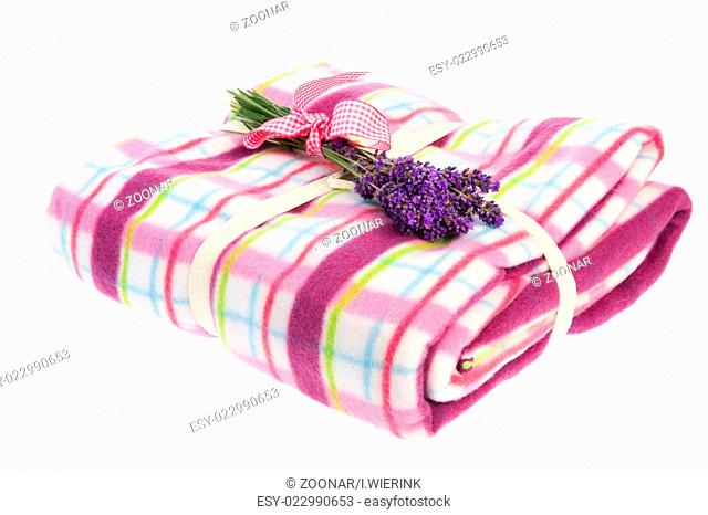 Bouquet Lavender on picnic blanket