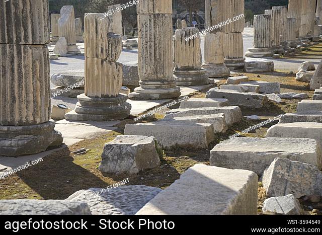The ancient Greek and Roman periods city of Ephesus in Turkey