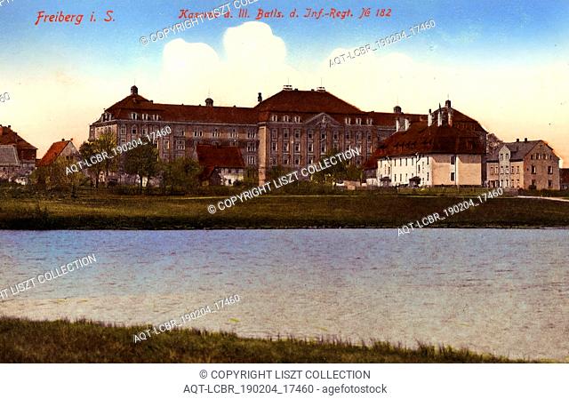 Military facilities of Germany, 16. KÃ¶niglich SÃ¤chsisches Infanterie-Regiment Nr. 182, Buildings in Freiberg (Sachsen), Barracks in Saxony