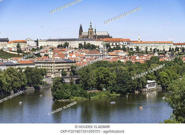 Prague city view from Dancing house, July 3rd, 2018. (CTK Photo/Vladimir Houdek)