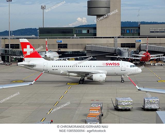 Airport Zürich Suisse Aircraft Airbus 319