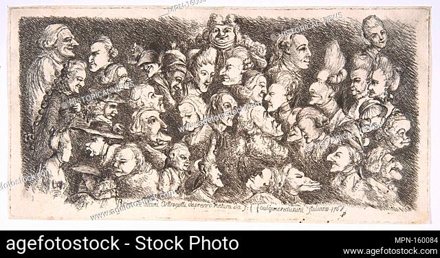 Ritratti di alcuni Ostrogotti. Artist: Joseph François Foulquier (French, Toulouse 1744/45-1789 Martinique); Date: 1768; Medium: Etching; Dimensions: plate: 8...