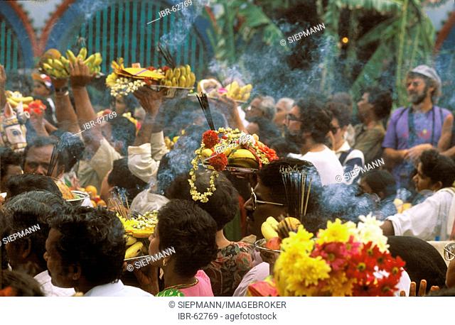 Thaipusam Festival ( A Hindu Festival ) offerings in Penang Malaysia