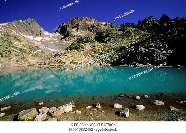 France, Europe, French Alps, Lac Blanc, Aiguilles Rouges, Glacier lake, turquoise, Summer, Chamonix, Alpine, Mountain