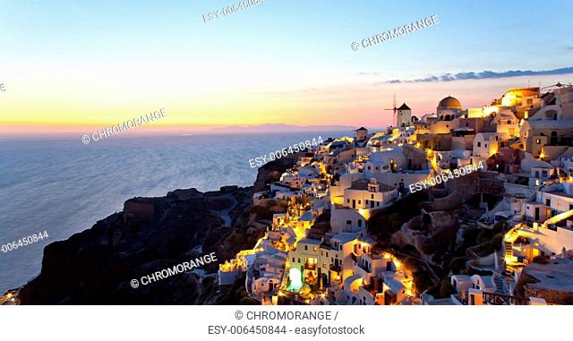 Greece - Oia village in Santorini island - Greece