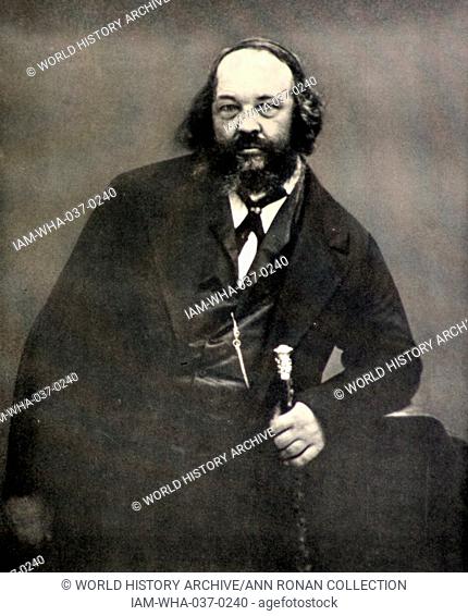 Mikhail Alexandrovich Bakunin (1814-1876) was a Russian revolutionary, libertarian socialist and founder of 'collectivist anarchism' philosophy