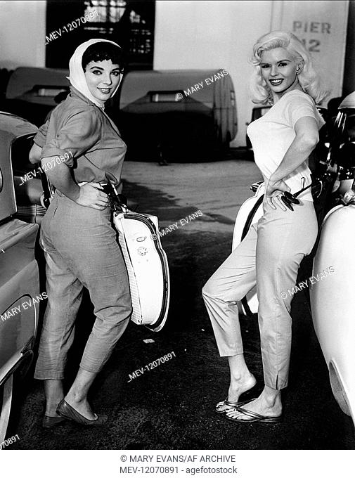 Joan Collins & Jayne Mansfield Characters: Alice Chicoy & Camille Oakes Film: The Wayward Bus (USA 1957) Director: Victor Vicas 27 May 1957